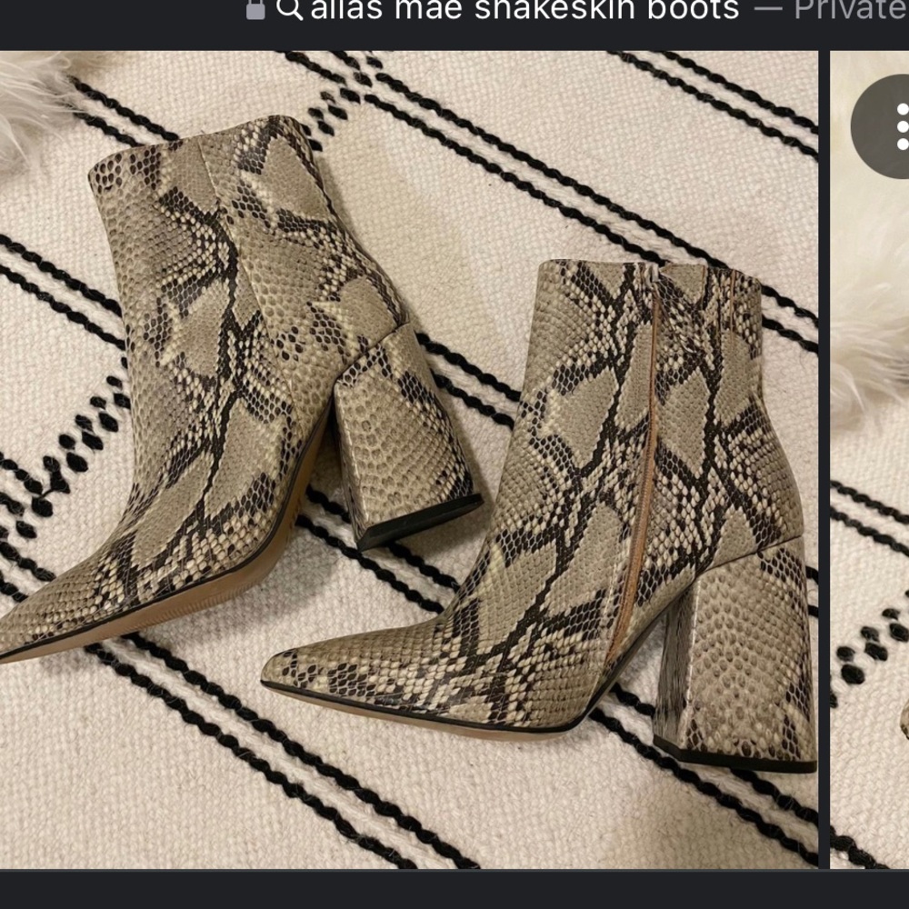 Alias Mae Snakeskin boots
